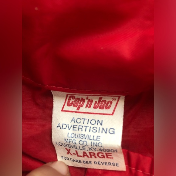 Mens Vintage Cap N Jac Windbreaker Jacket Xl (Runs Small) Zip Up Light Weight - Picture 5 of 8